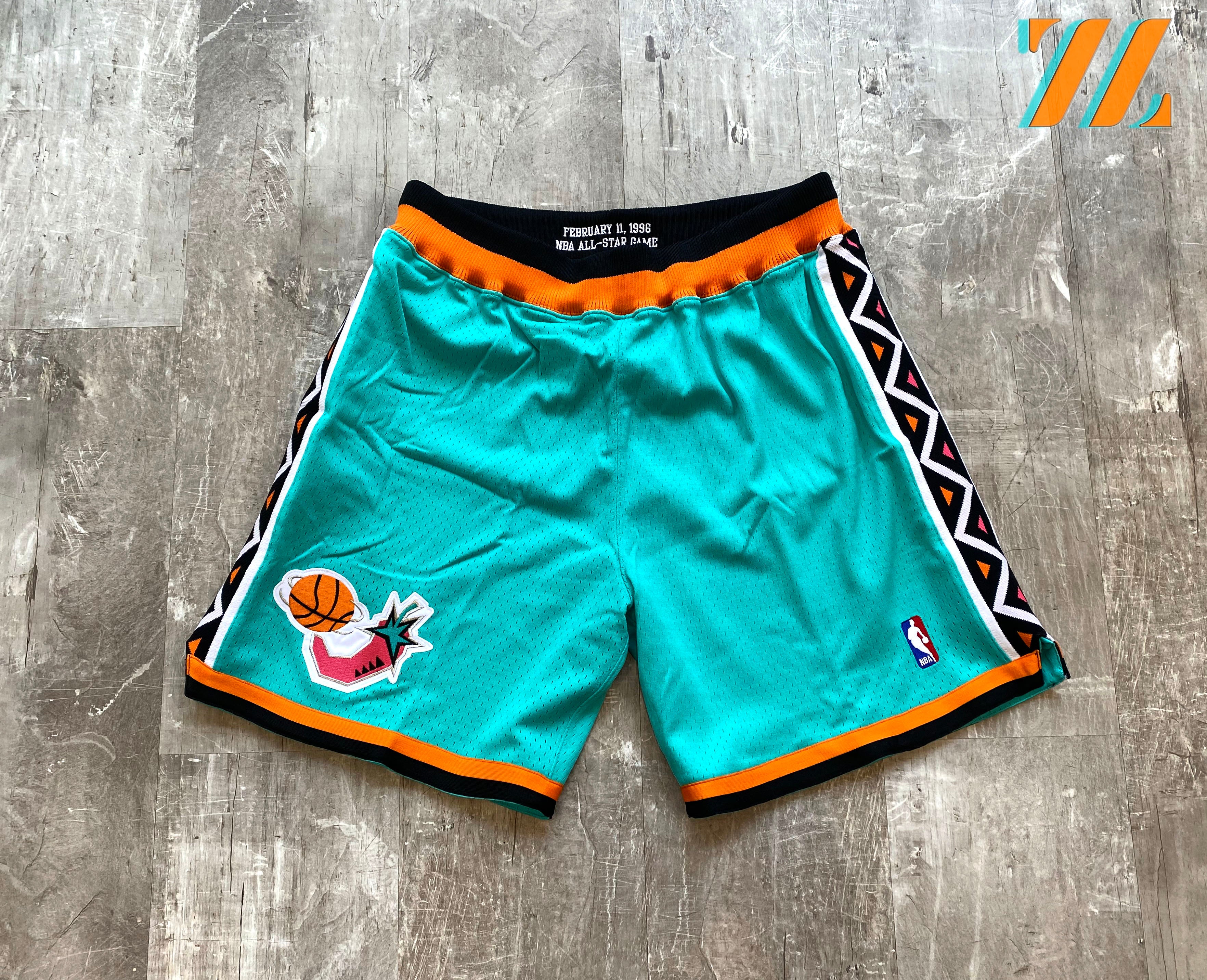 Mitchell Ness 1996-97 NBA All Stars Authentic Shorts 2XL at  Men's  Clothing store