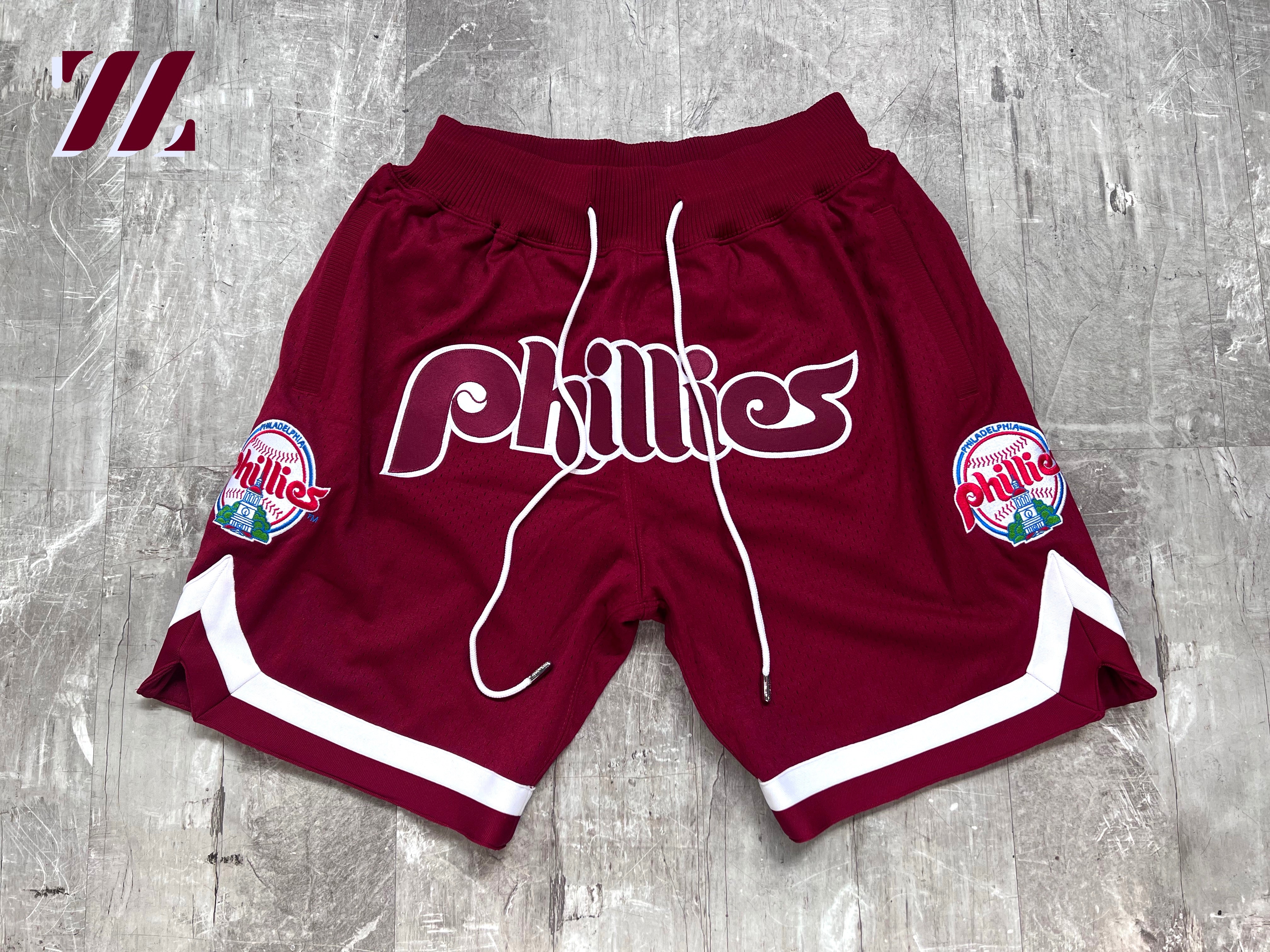 Men’s Mitchell & Ness Just Don Philadelphia Phillies Shorts L