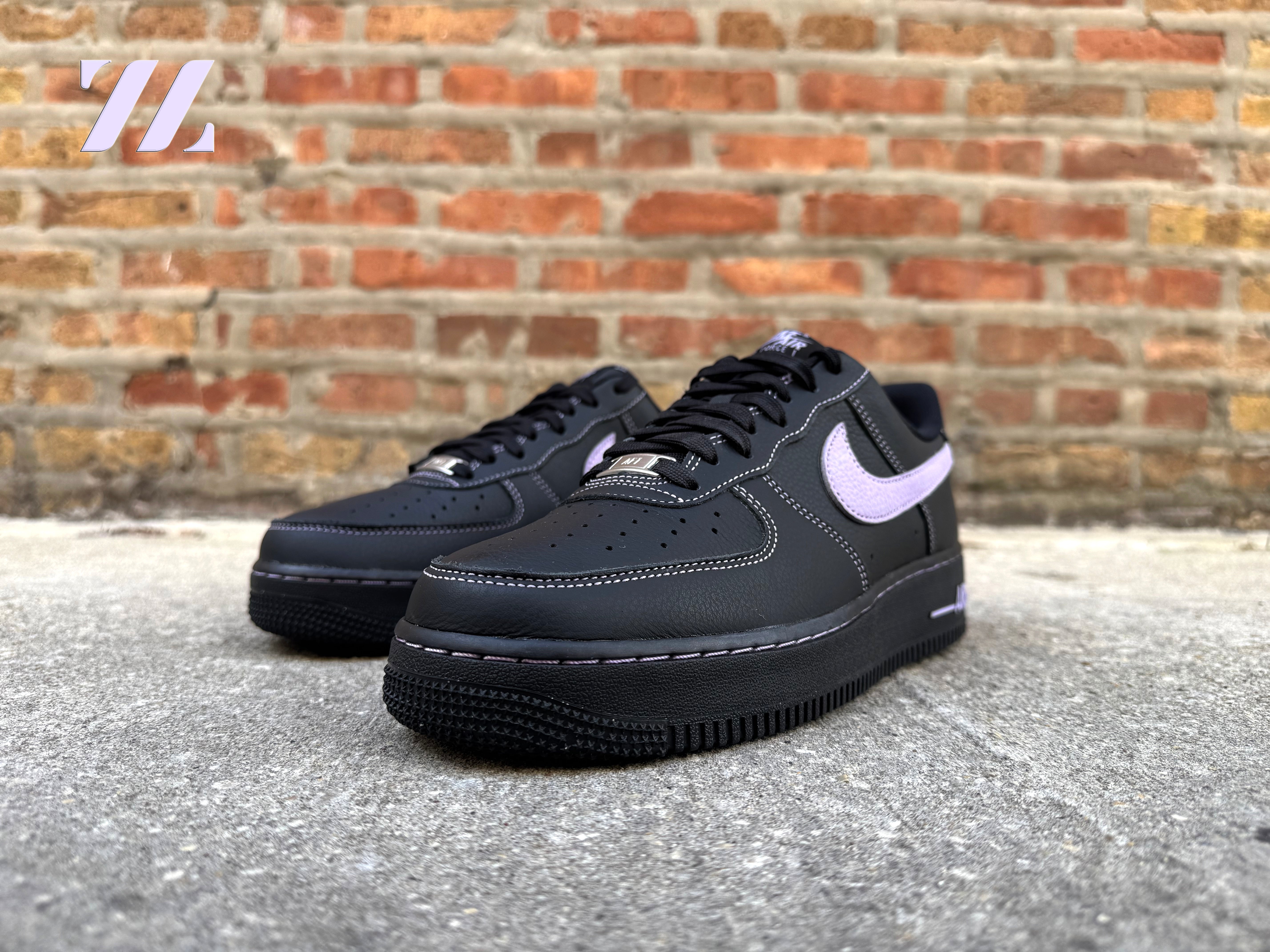 nike air force 1 brick black