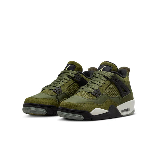 新品 Nike Air Jordan 4 Retro SE Craft オリーブ Kid's Air Jordan 4 SE Craft 
