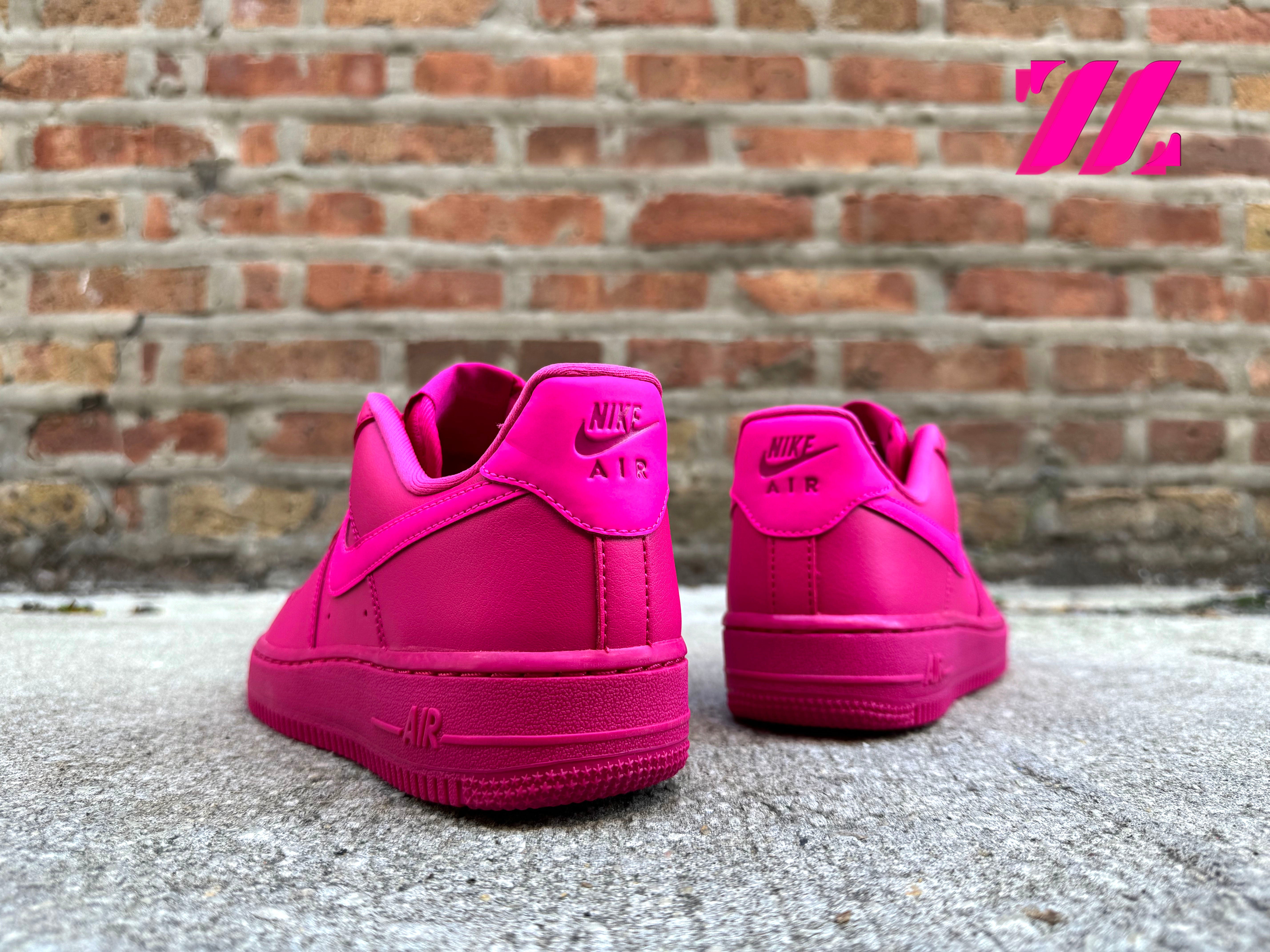 Nike air force neon pink hotsell