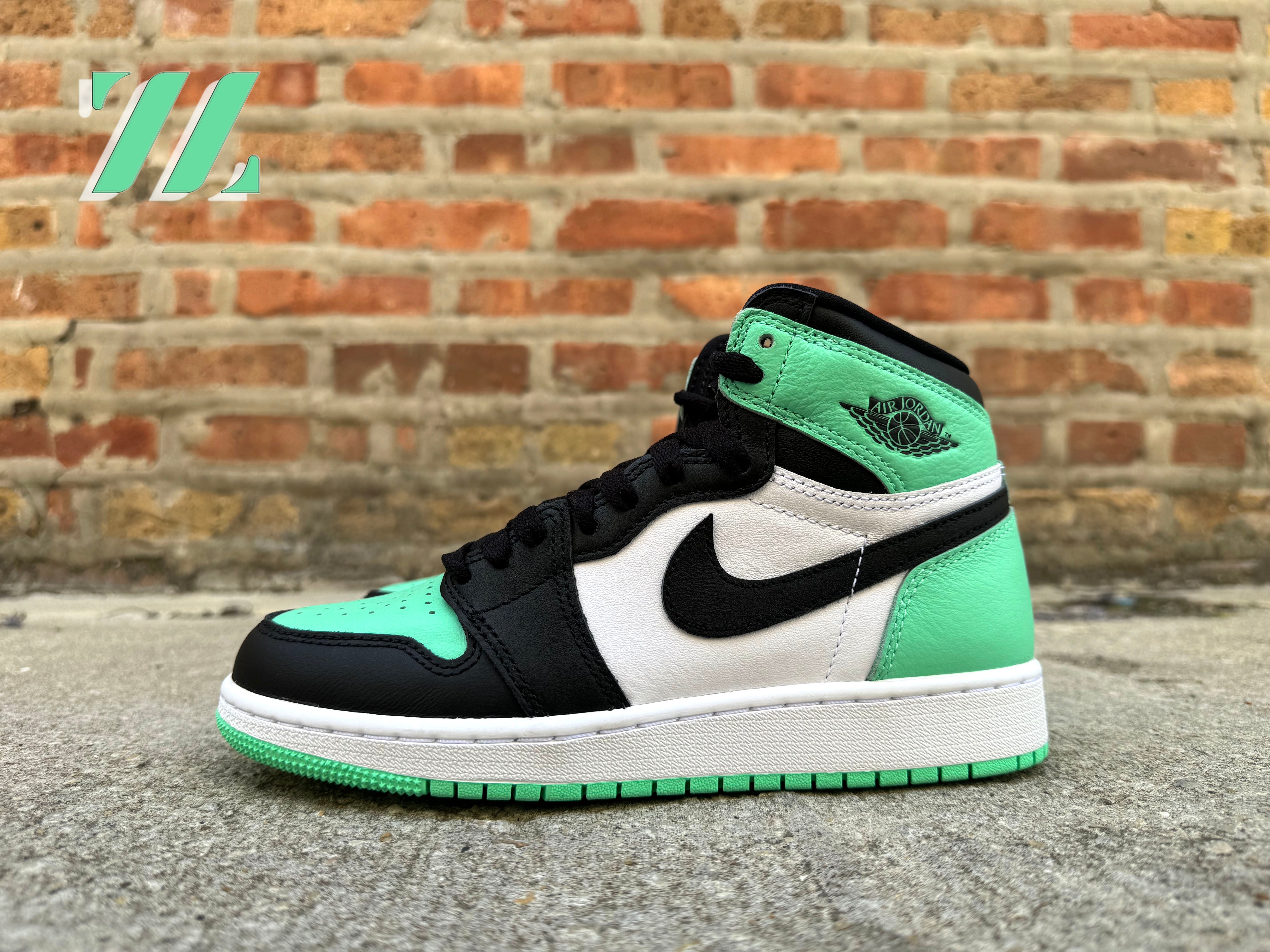 Kid s Air Jordan 1 High OG Green Glow GS