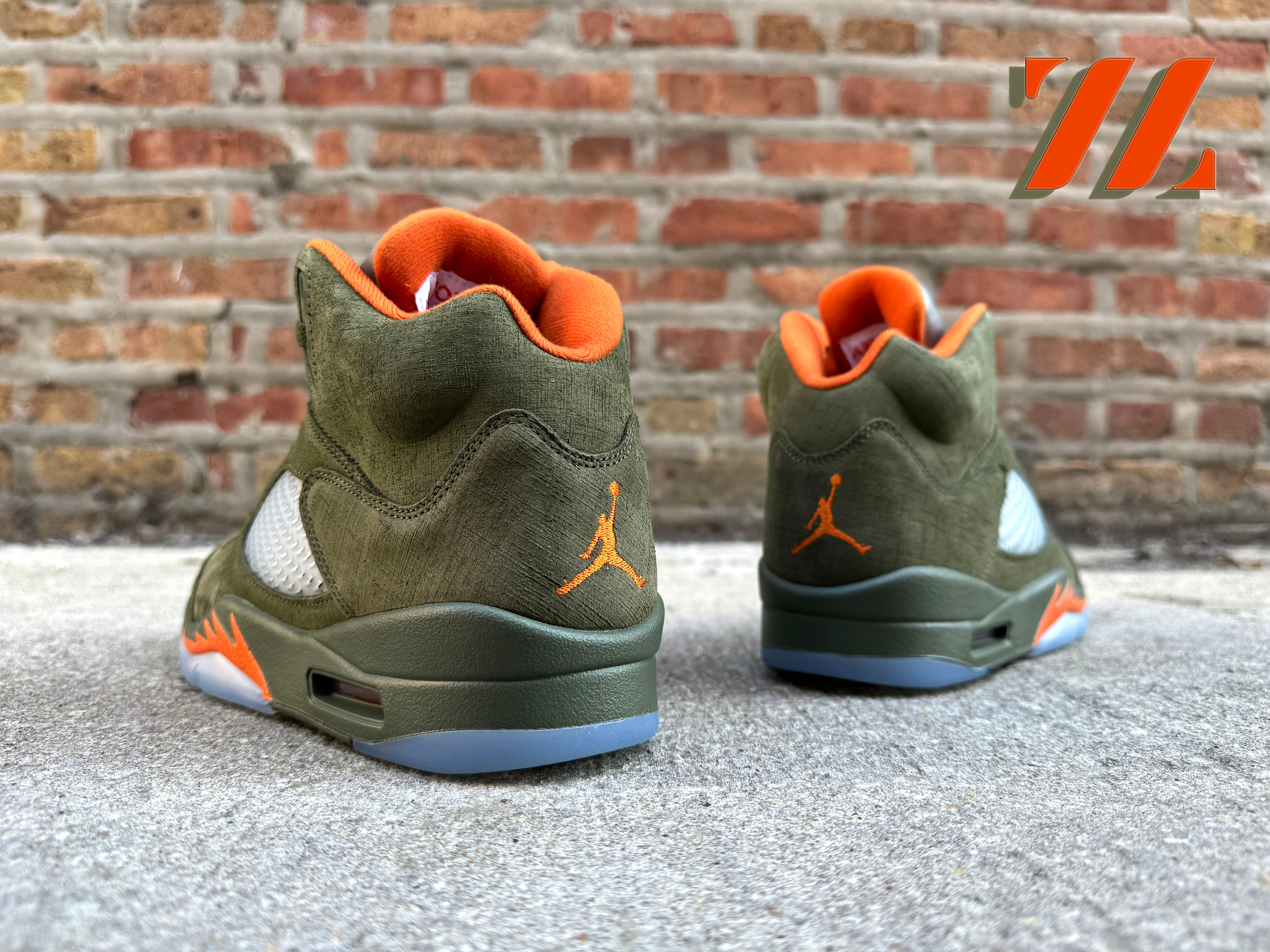 Kid s Air Jordan 5 Olive GS