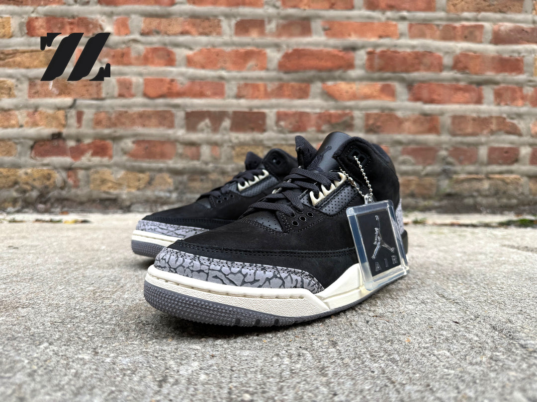 Jordan 3 black cement top womens