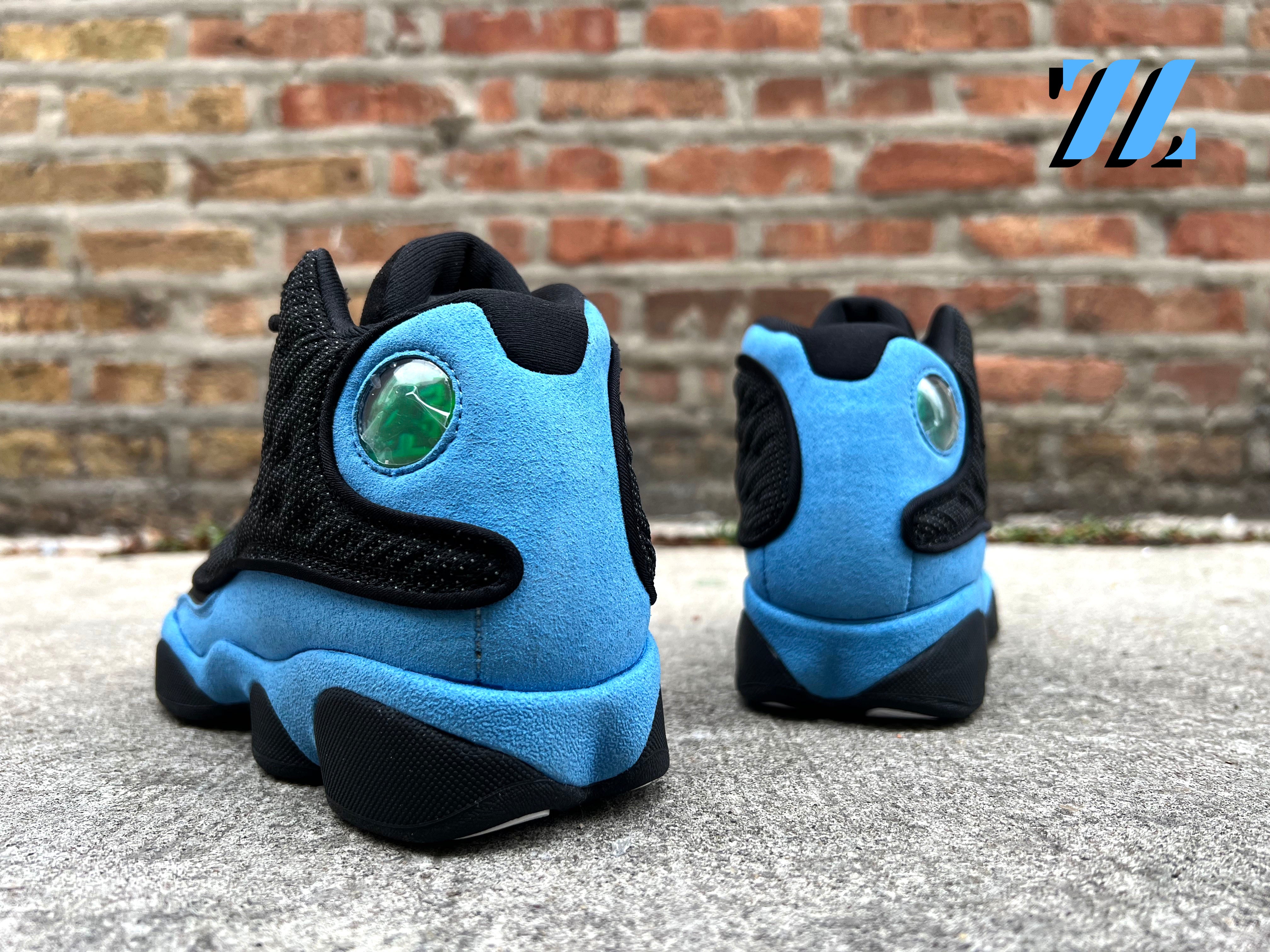 Jordan retro 13 blue sales and black