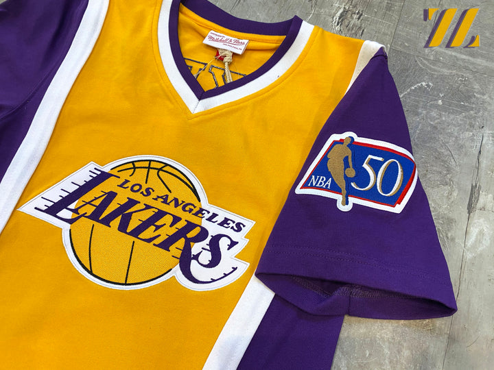 Men's Mitchell & Ness Authentic Lakers Shooting Shirt