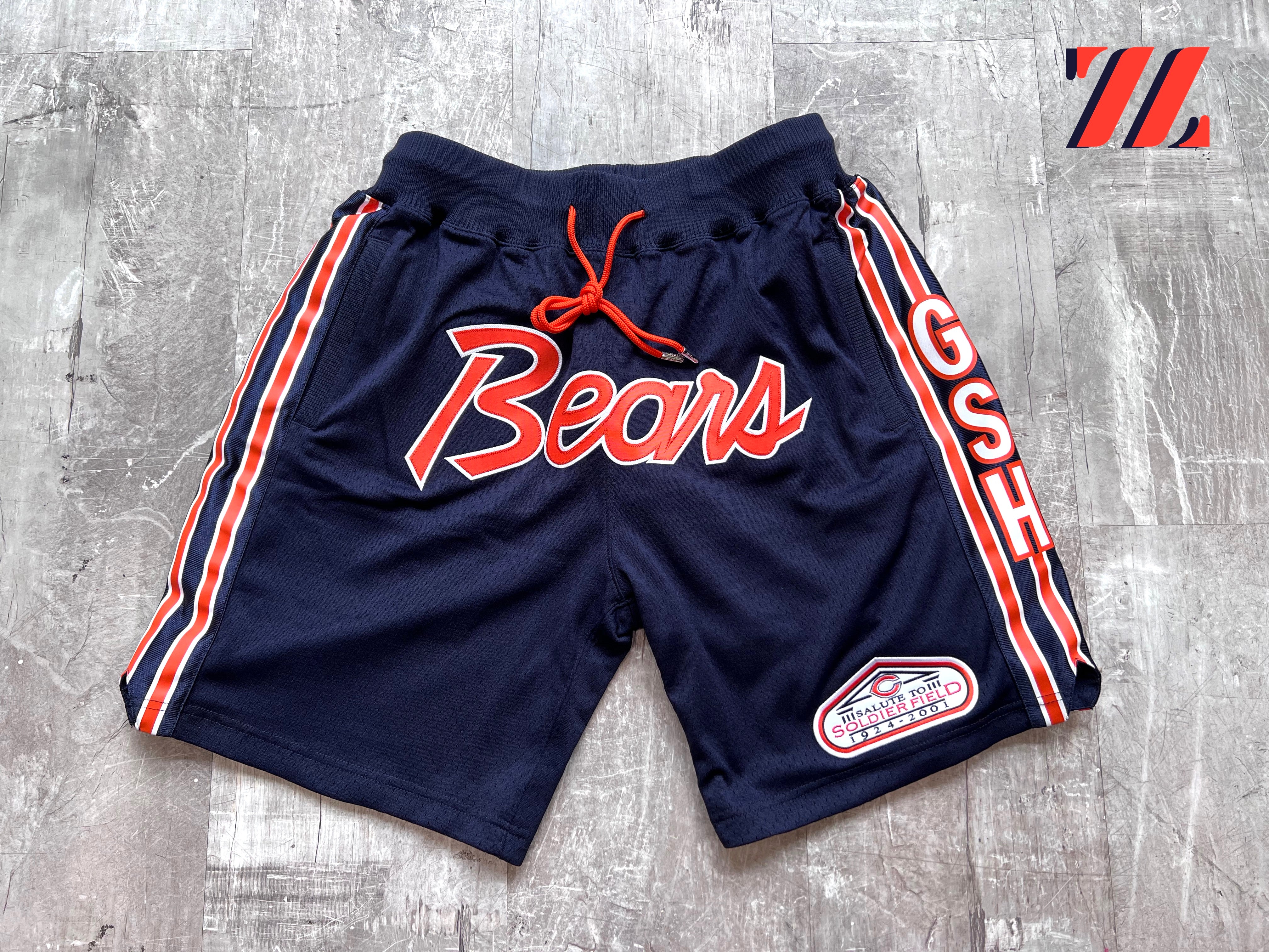 Men’s Mitchell & Ness Just Don Chicago Bears Shorts