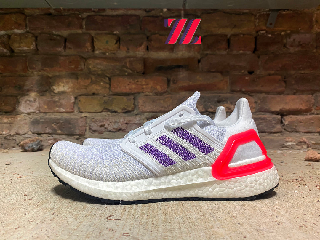 adidas Women's Ultraboost 20 Running Shoes in White Size 9.5 | Knit adidas Women's Ultraboost 20 Running Shoes in White Size 9.5 | Knit