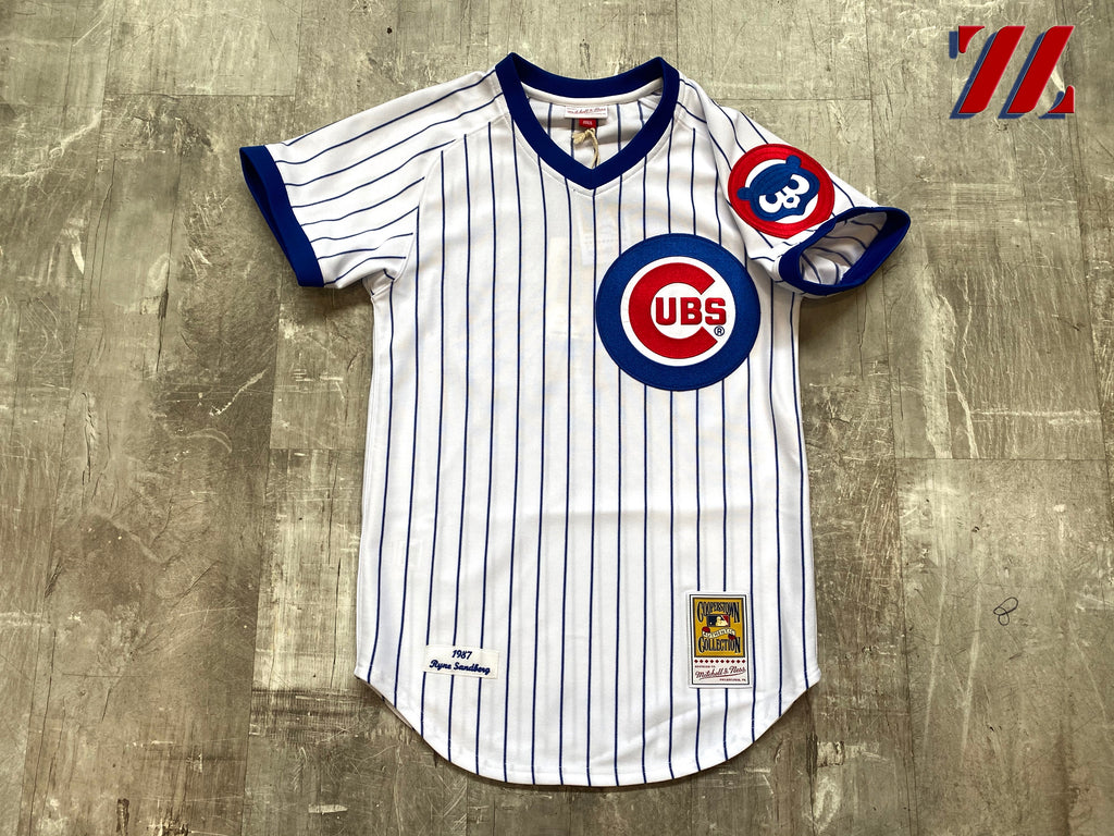 Men s Mitchell Ness Authentic Chicago Cubs Jersey SUCCEZZ BY B VDOT