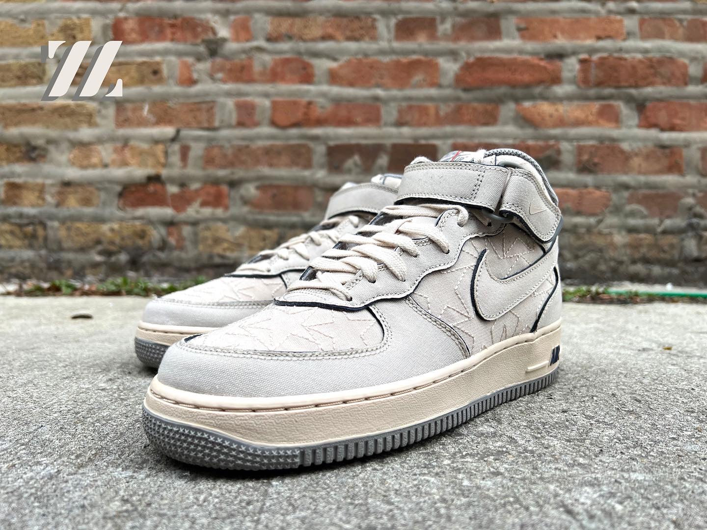 Nike air force shop 1 mid gray