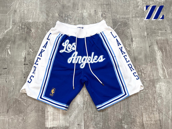 mitchell&ness × just don Lakers shorts Men's Mitchell & Ness x Just Don Purple Los Angeles Lakers