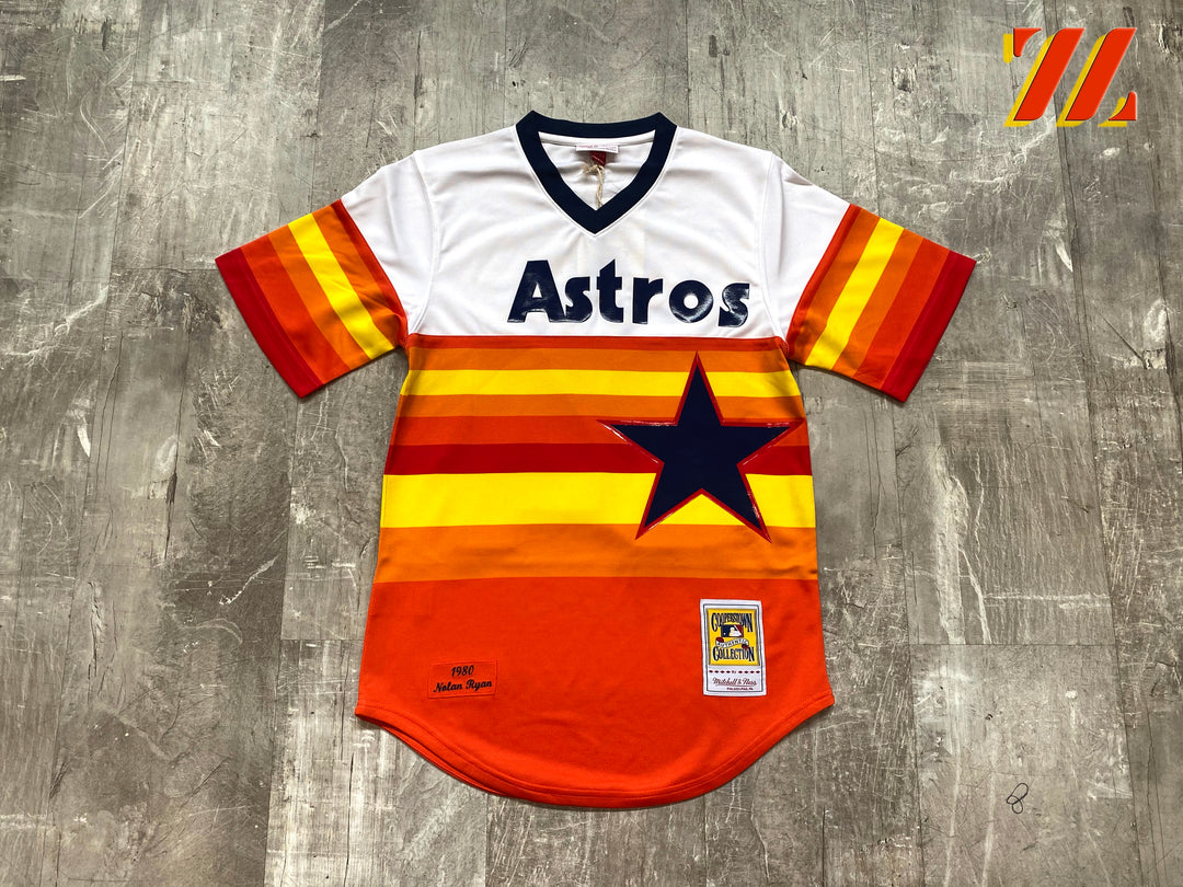 Mitchell & Ness Cooperstown Collection 1980 Astros Nolan Ryan Jersey  Size 2XL